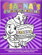 Gianna's Birthday Coloring Book Kids Personalized Books