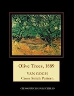 Olive Trees, 1889: Van Gogh Cross Stitch Pattern 