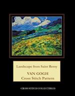 Landscape from Saint Remy: Van Gogh Cross Stitch Pattern 