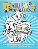 Bella's Birthday Coloring Book Kids Personalized Books