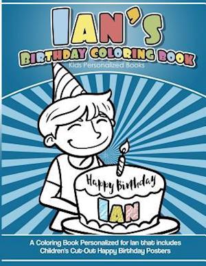 Ian's Birthday Coloring Book Kids Personalized Books