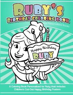 Ruby's Birthday Coloring Book Kids Personalized Books