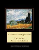 Wheat Field with Cypresses II: Van Gogh Cross Stitch Pattern 