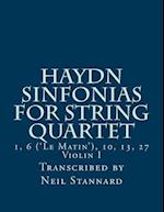 Haydn Sinfonias for String Quartet