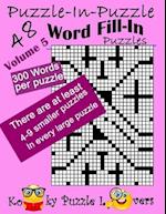Puzzle-In-Puzzle Word Fill-In, Volume 5, Over 300 Words Per Puzzle