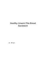 Healthy Umami Pita Bread Sandwich