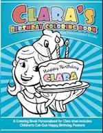 Clara's Birthday Coloring Book Kids Personalized Books