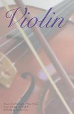 Square Grid Notebook - Music Violin