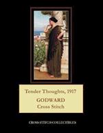Tender Thoughts, 1917: J .W. Godward Cross Stitch Pattern 