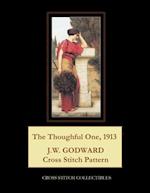 The Thoughtful One, 1913: J. W. Godward Cross Stitch Pattern 