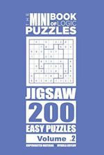 The Mini Book of Logic Puzzles - Jigsaw 200 Easy (Volume 2)