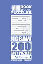 The Mini Book of Logic Puzzles - Jigsaw 200 Easy (Volume 4)