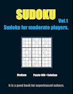 Sudoku for moderate players. Vol.1