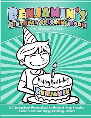 Benjamin's Birthday Coloring Book Kids Personalized Books