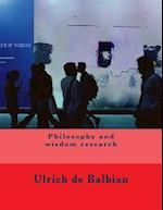 Philosophy and Wisdom Research