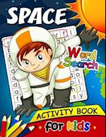 Space Word Search Activity Book for Kids