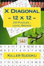 Killer Sudoku X Diagonal - 12 X 12 - 250 Puzzles - Level Bronze