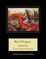 Red Dragon: Fantasy Cross Stitch Pattern 