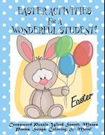 Easter Activities for a Wonderful Student!