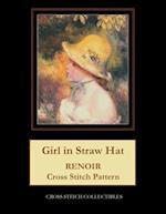 Girl in Straw Hat: Renoir Cross Stitch Pattern 