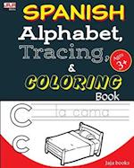 Spanish Alphabet, Tracing and Coloring Book