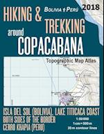 Hiking & Trekking around Copacabana Isla del Sol (Bolivia), Lake Titicaca Coast Both Sides of the Border, Cerro Khapia (Peru) Topographic Map Atlas 1: