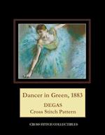 Dancer in Green, 1883: Degas Cross Stitch Pattern 