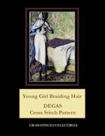 Young Girl Braiding Hair: Degas Cross Stitch Pattern 