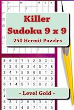 Killer Sudoku 9 X 9 - 250 Hermit Puzzles - Level Gold