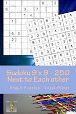 Sudoku 9 X 9 - 250 Next to Each Other - Argyll Puzzles - Level Silver