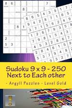 Sudoku 9 X 9 - 250 Next to Each Other - Argyll Puzzles - Level Gold
