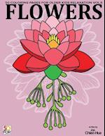 Flowers 50 Coloring Pages for Older Kids Relaxation Vol.5