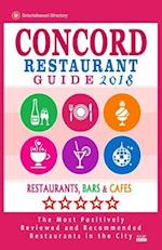 Concord Restaurant Guide 2018