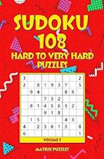 Sudoku 108 Hard to Very Hard Puzzles