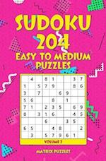 Sudoku 204 Easy to Medium Puzzles