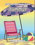 Large Print Coloring Book for Adults of Summer