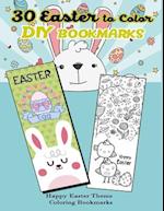 30 Easter to Color DIY Bookmarks