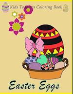 Easter Eggs Kids Toddlers Coloring Book