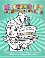 Mackenzie's Birthday Coloring Book Kids Personalized Books