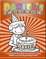 Daniel's Birthday Coloring Book Kids Personalized Books