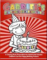 Gabriel's Birthday Coloring Book Kids Personalized Books