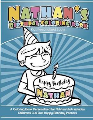 Nathan's Birthday Coloring Book Kids Personalized Books