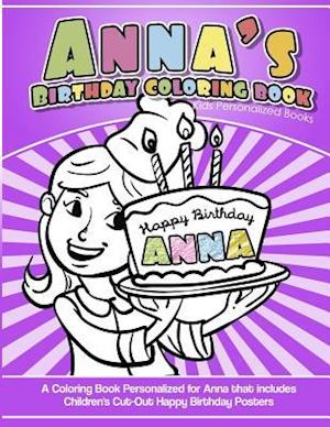 Anna's Birthday Coloring Book Kids Personalized Books