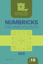 Creator of puzzles - Numbricks 240 Hard (Volume 10)