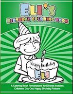 Eli's Birthday Coloring Book Kids Personalized Books