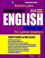 Preston Lee's Beginner English Lesson 1 - 20 For Latvian Speakers (British)