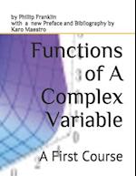 Functions of a Complex Variable