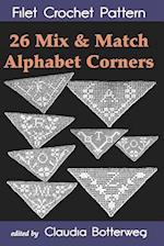 26 Mix & Match Alphabet Corners Filet Crochet Pattern