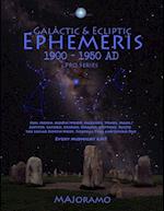 Galactic & Ecliptic Ephemeris 1900 - 1950 Ad