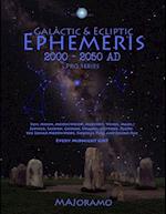 Galactic & Ecliptic Ephemeris 2000 - 2050 Ad
